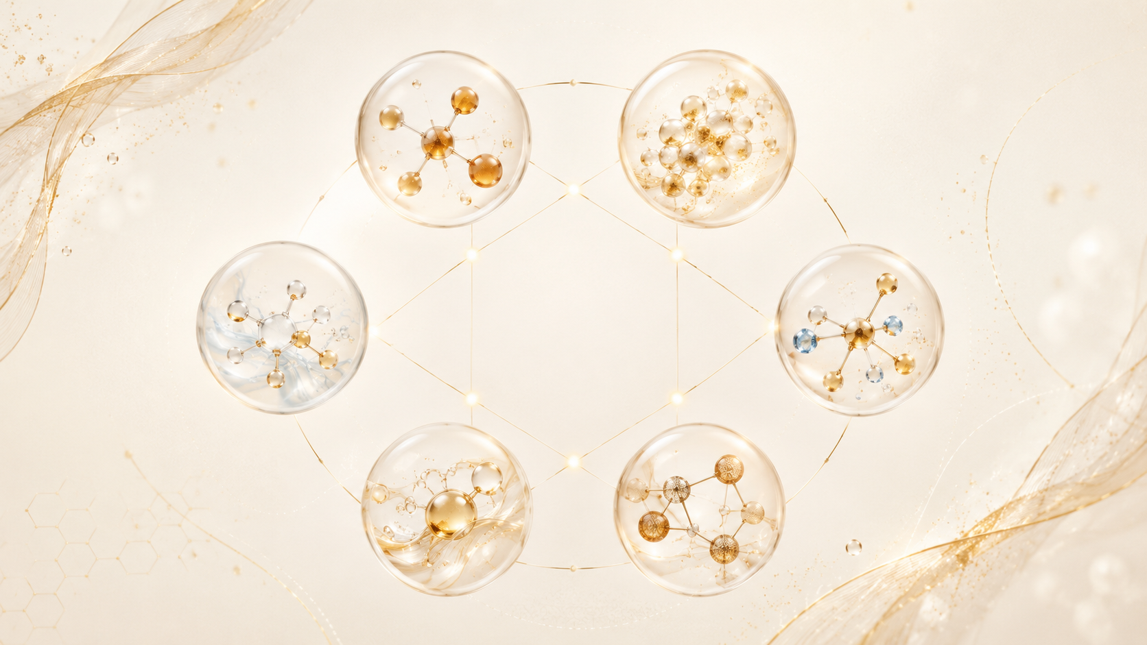 Visualisierung des 6-Peptid-Systems